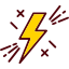 Blitz Symbol für Geschwindigkeit